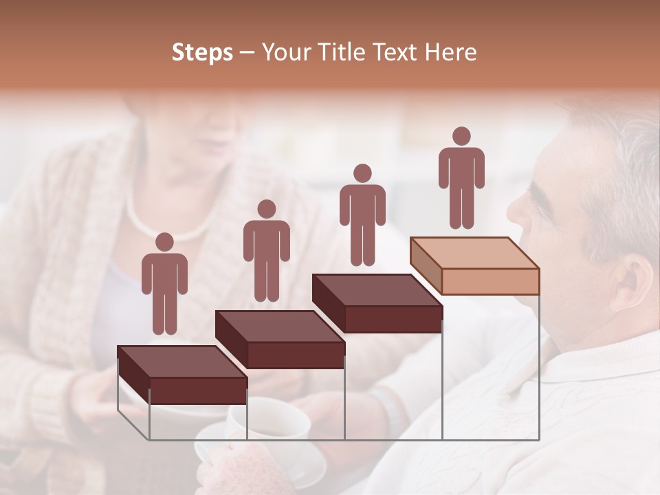 Elderly Talking Family PowerPoint Template