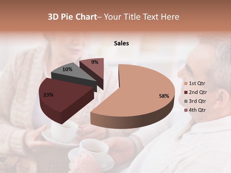Elderly Talking Family PowerPoint Template