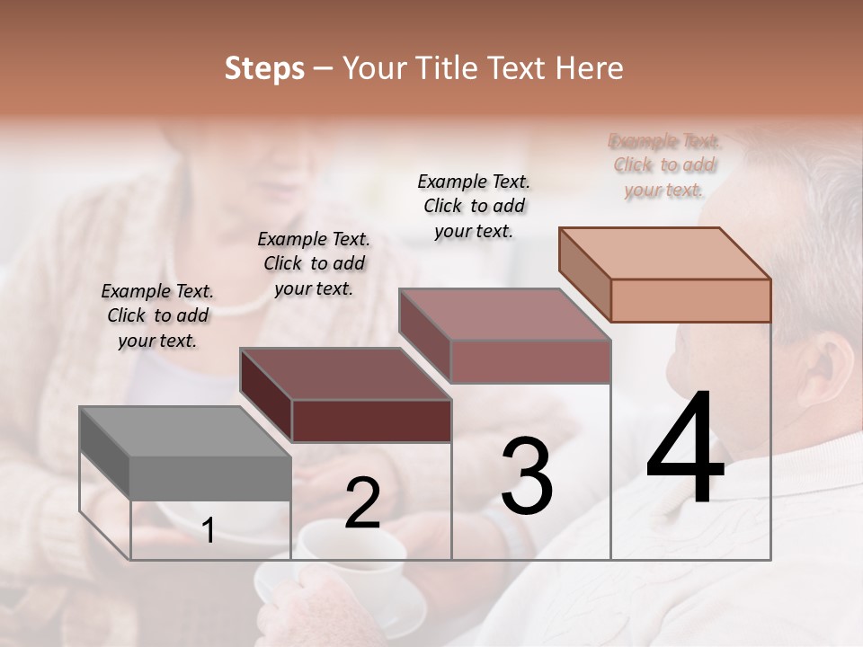 Elderly Talking Family PowerPoint Template