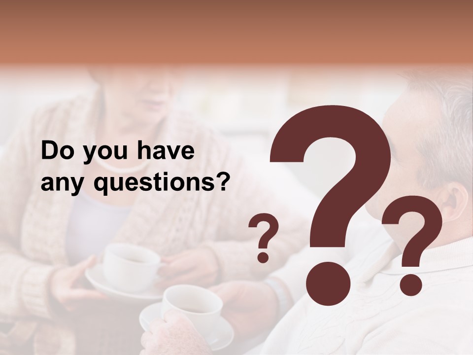 Elderly Talking Family PowerPoint Template