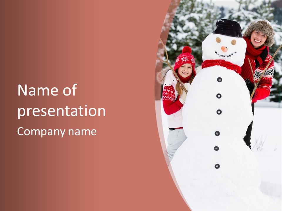 Childhood Christmas Lovely PowerPoint Template
