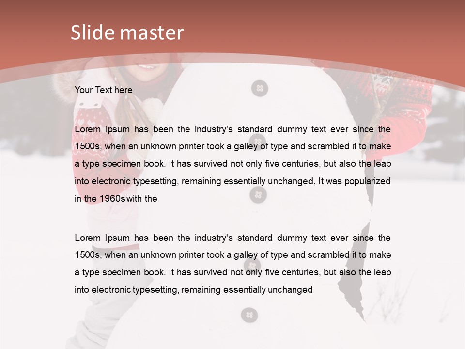 Childhood Christmas Lovely PowerPoint Template