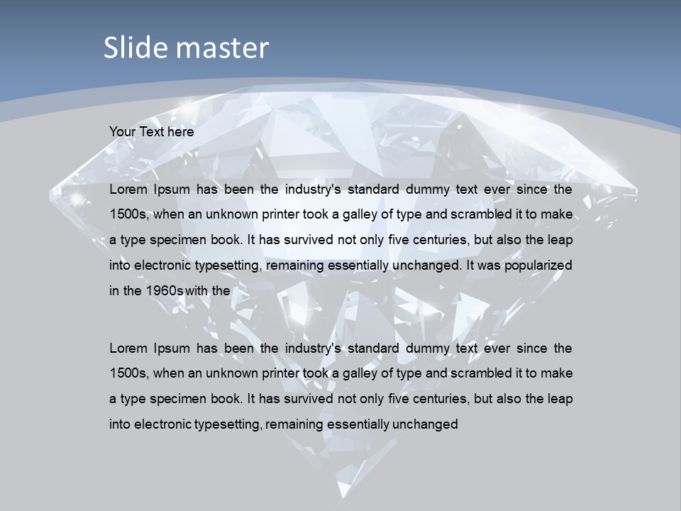 Image Glass Shape PowerPoint Template