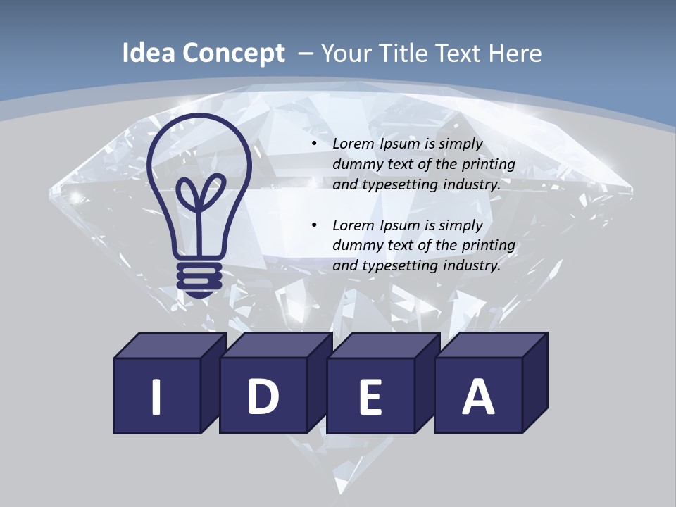 Image Glass Shape PowerPoint Template