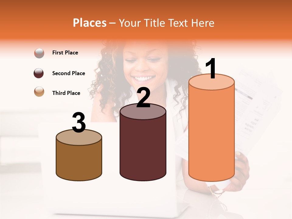 Payment Happy Laptop PowerPoint Template