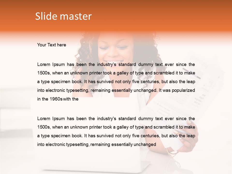 Payment Happy Laptop PowerPoint Template