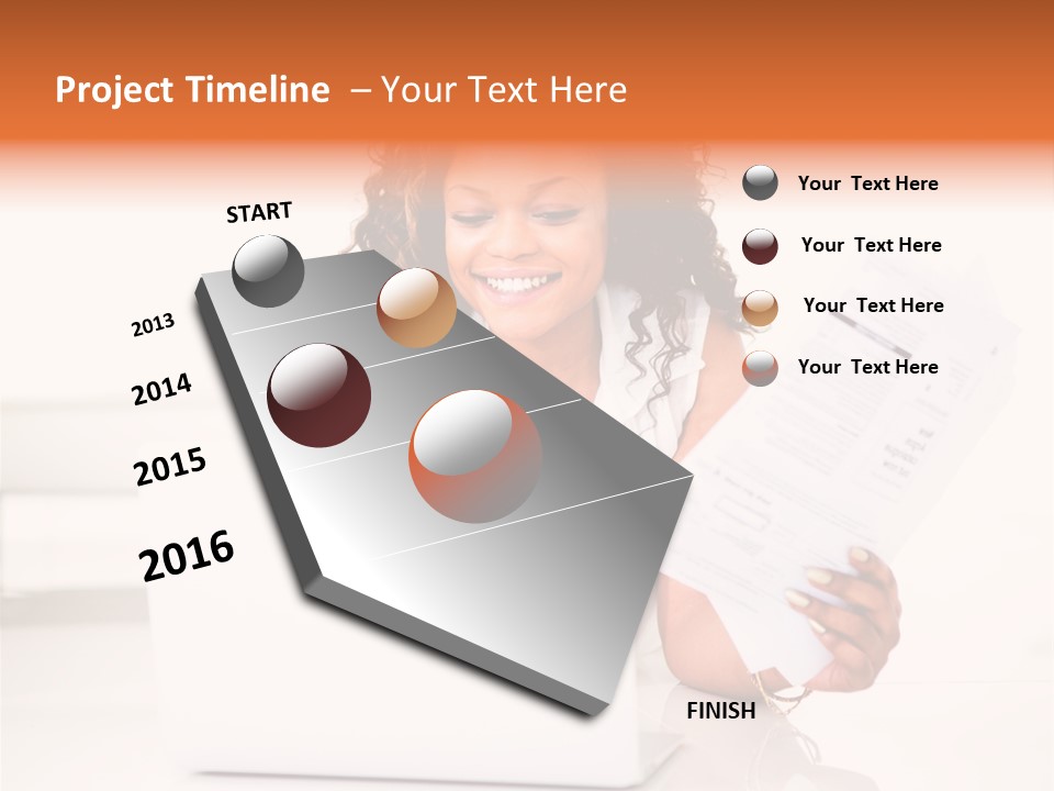 Payment Happy Laptop PowerPoint Template