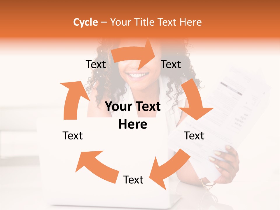 Payment Happy Laptop PowerPoint Template