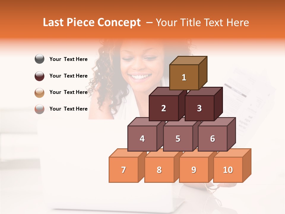 Payment Happy Laptop PowerPoint Template