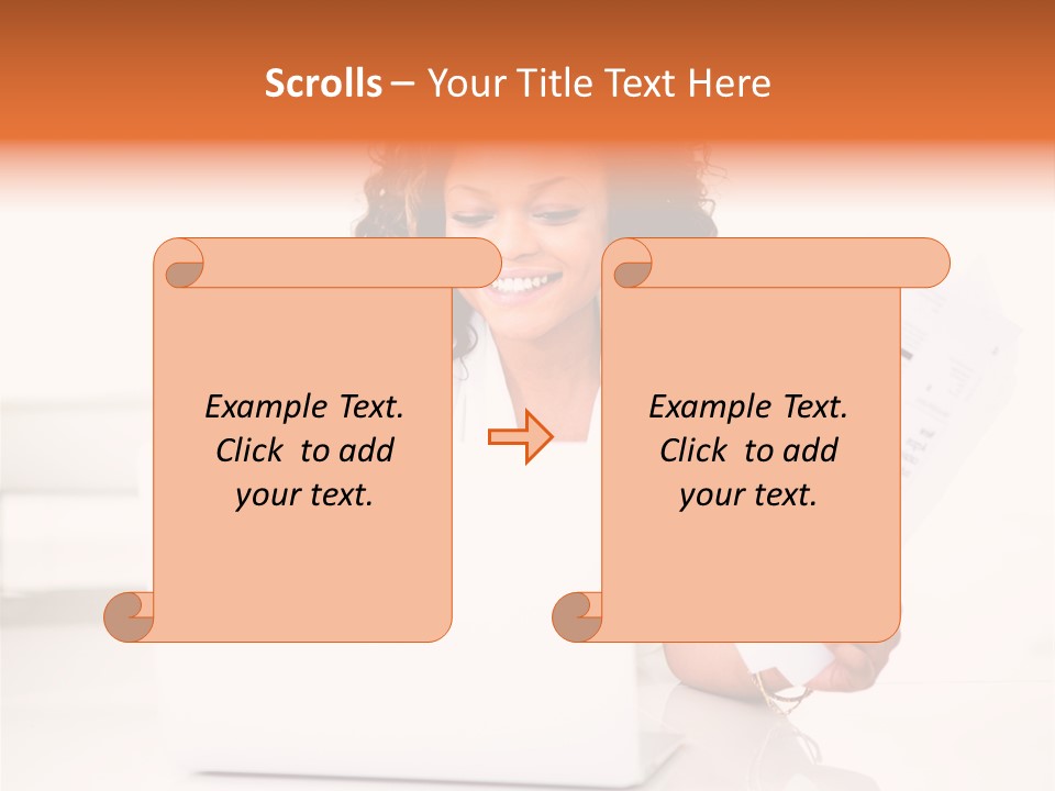 Payment Happy Laptop PowerPoint Template