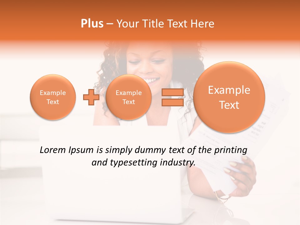 Payment Happy Laptop PowerPoint Template