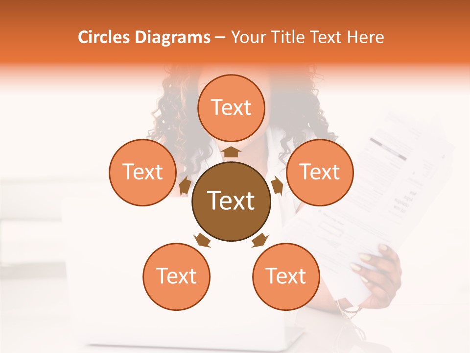 Payment Happy Laptop PowerPoint Template