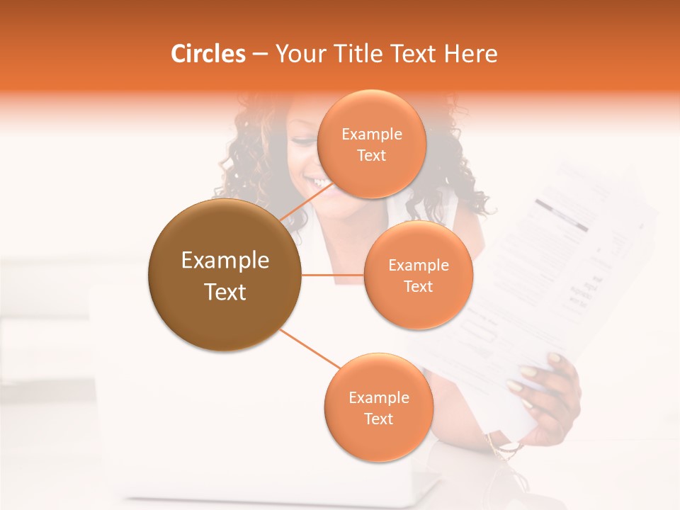 Payment Happy Laptop PowerPoint Template