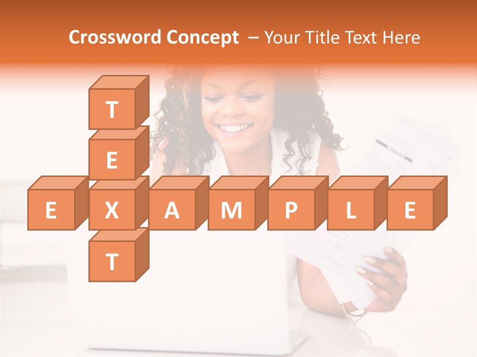 Payment Happy Laptop PowerPoint Template