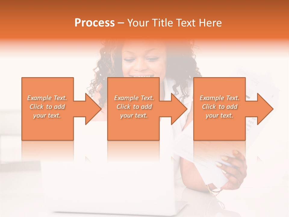 Payment Happy Laptop PowerPoint Template