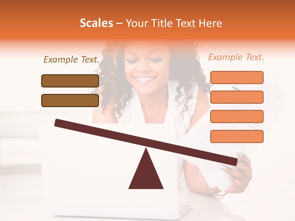 Payment Happy Laptop PowerPoint Template