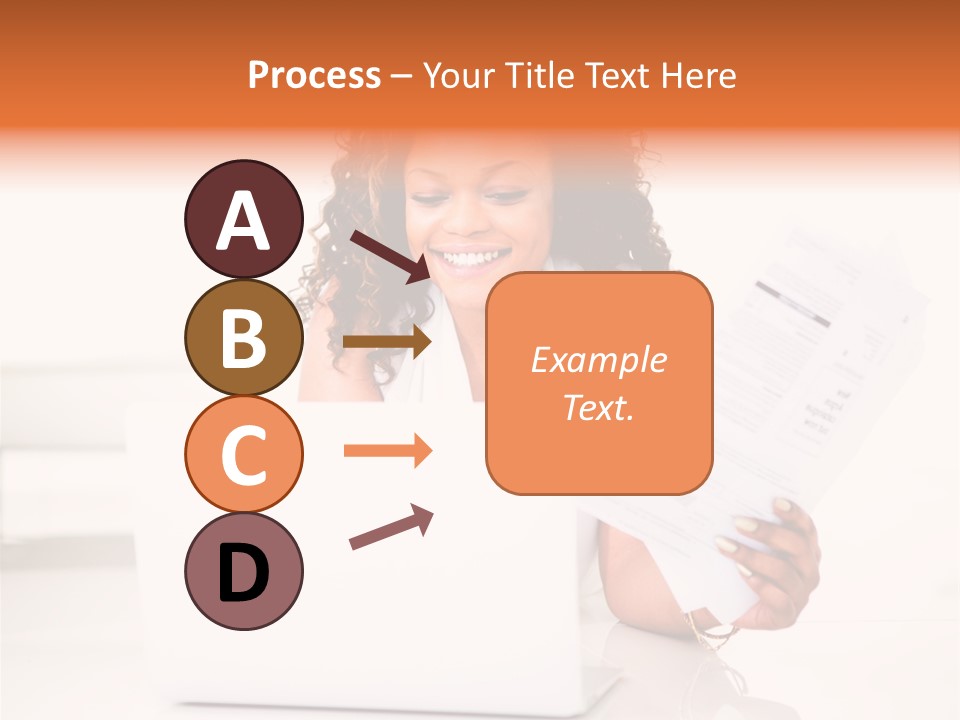 Payment Happy Laptop PowerPoint Template