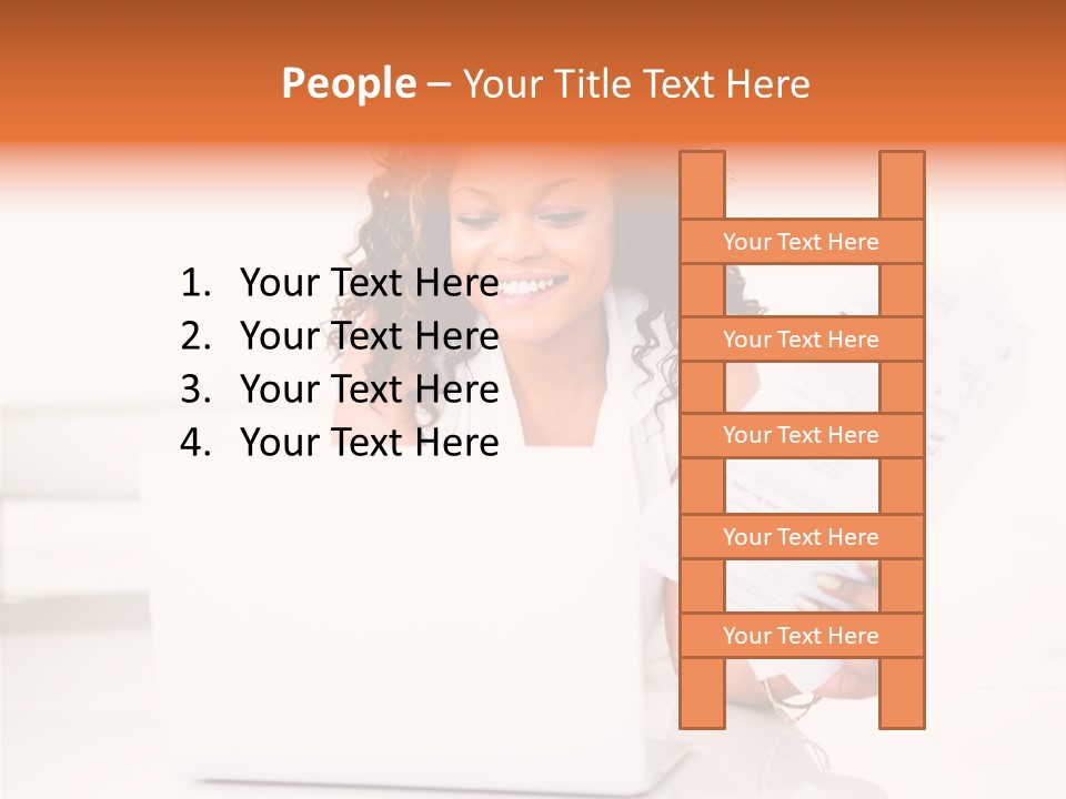Payment Happy Laptop PowerPoint Template