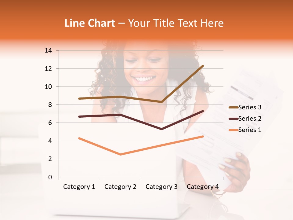 Payment Happy Laptop PowerPoint Template