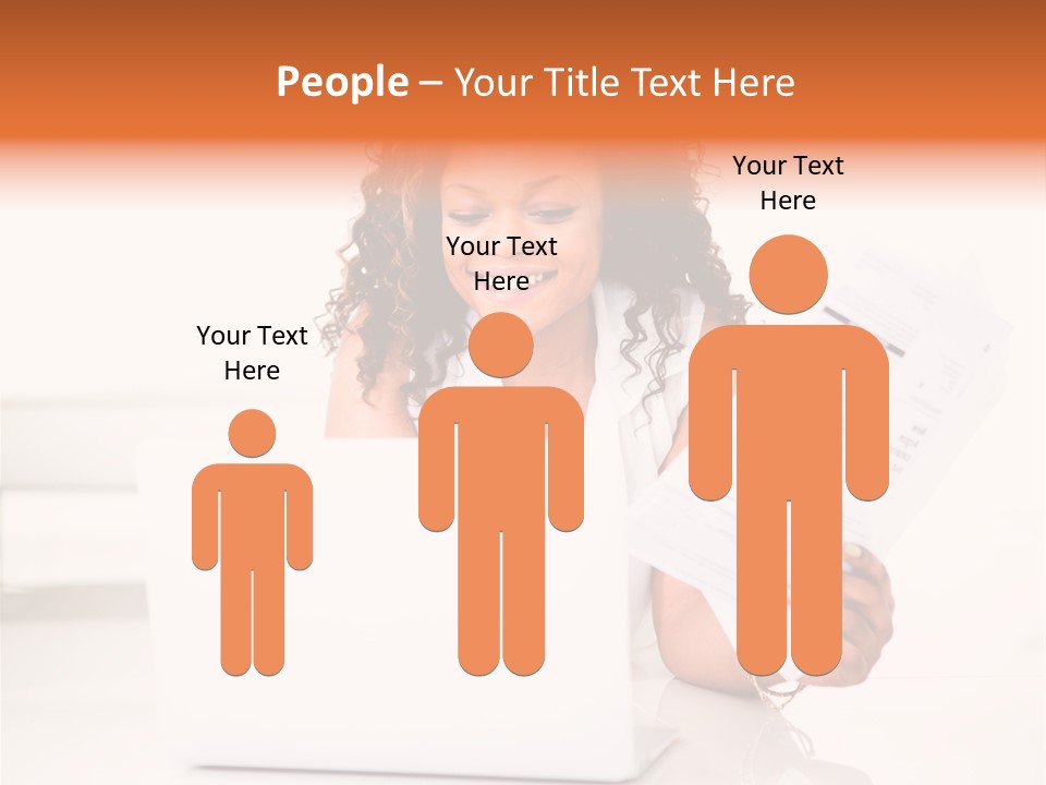 Payment Happy Laptop PowerPoint Template