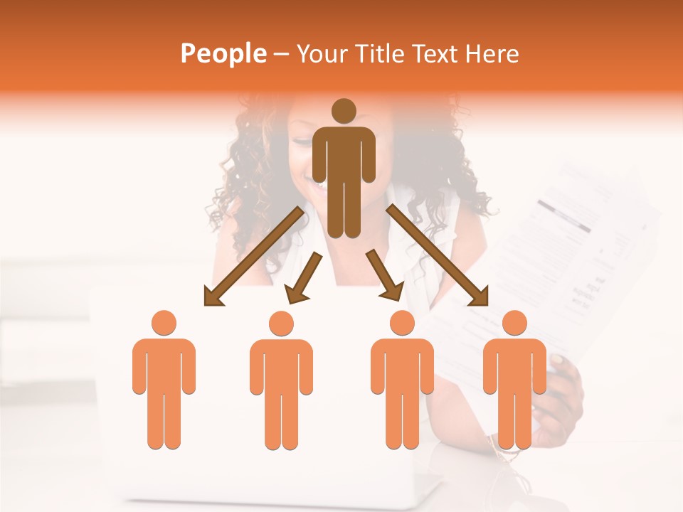 Payment Happy Laptop PowerPoint Template