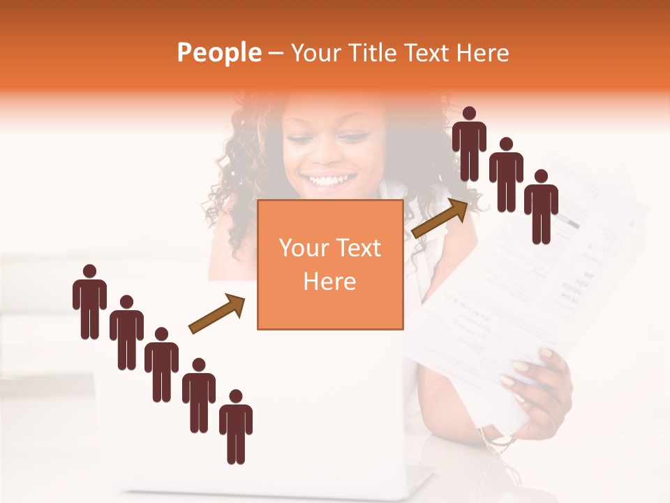 Payment Happy Laptop PowerPoint Template