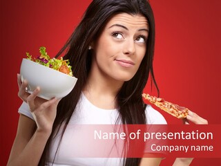 Choosing Joyful Lunch PowerPoint Template