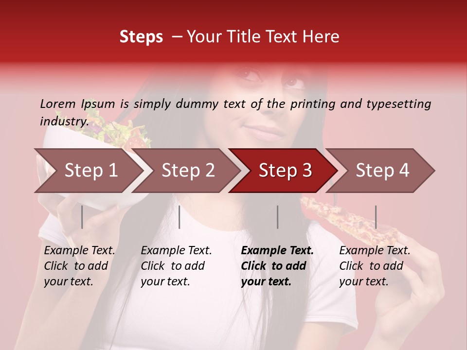 Choosing Joyful Lunch PowerPoint Template