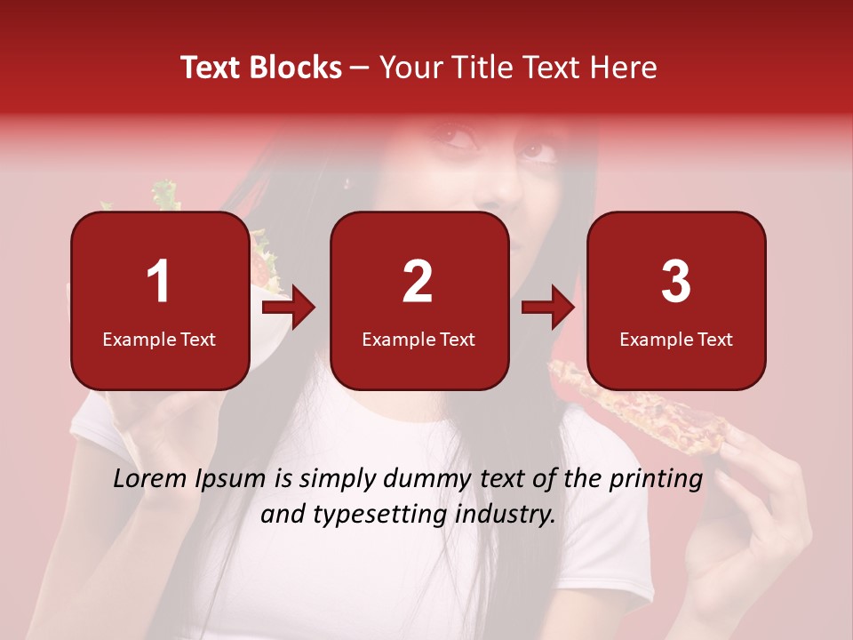 Choosing Joyful Lunch PowerPoint Template