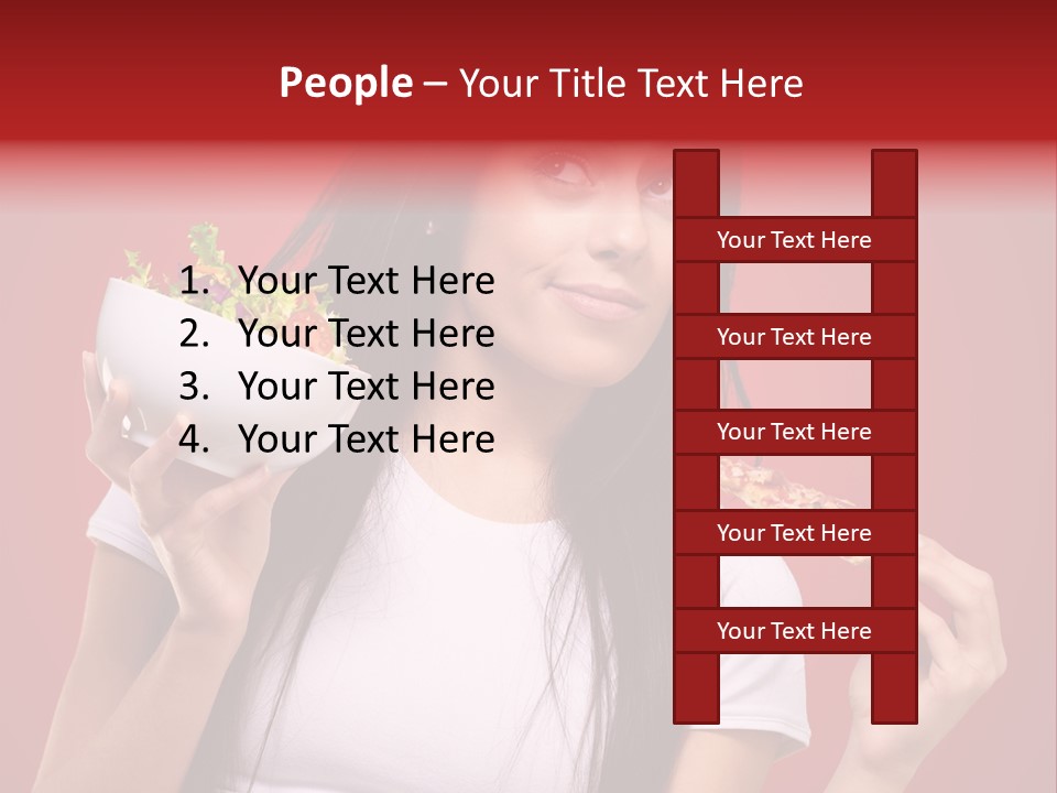 Choosing Joyful Lunch PowerPoint Template