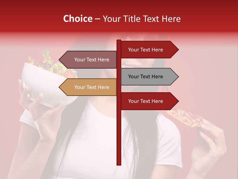 Choosing Joyful Lunch PowerPoint Template