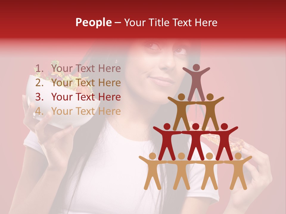 Choosing Joyful Lunch PowerPoint Template