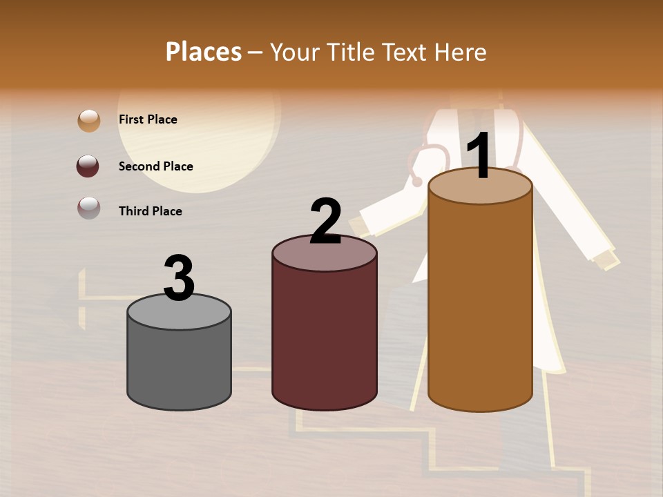 Improvement Direction White PowerPoint Template