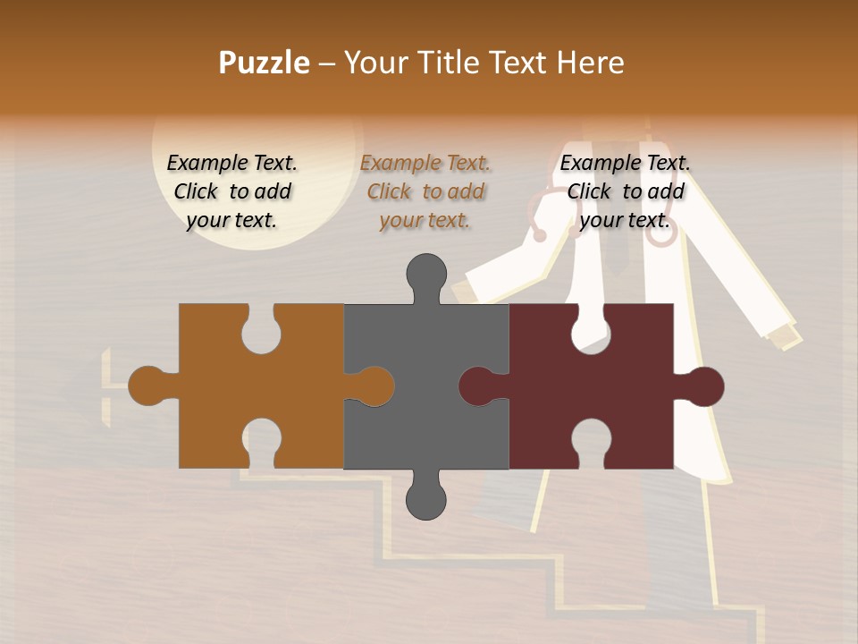 Improvement Direction White PowerPoint Template