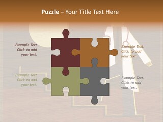 Improvement Direction White PowerPoint Template