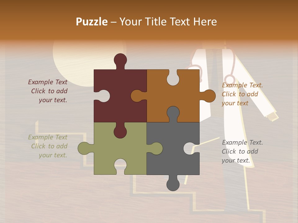 Improvement Direction White PowerPoint Template