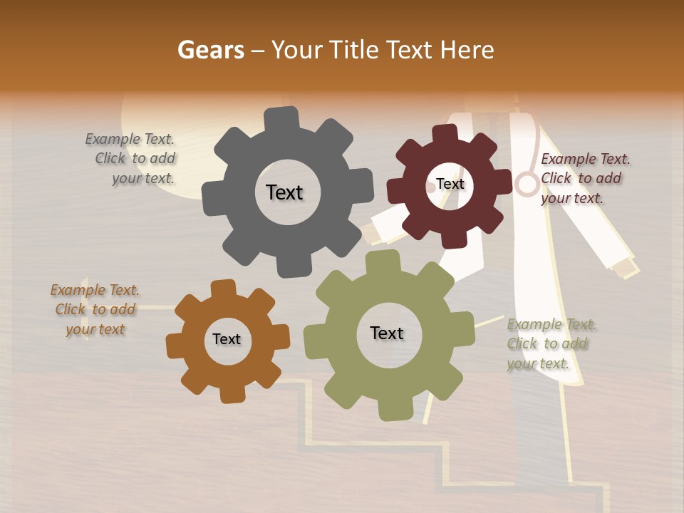 Improvement Direction White PowerPoint Template