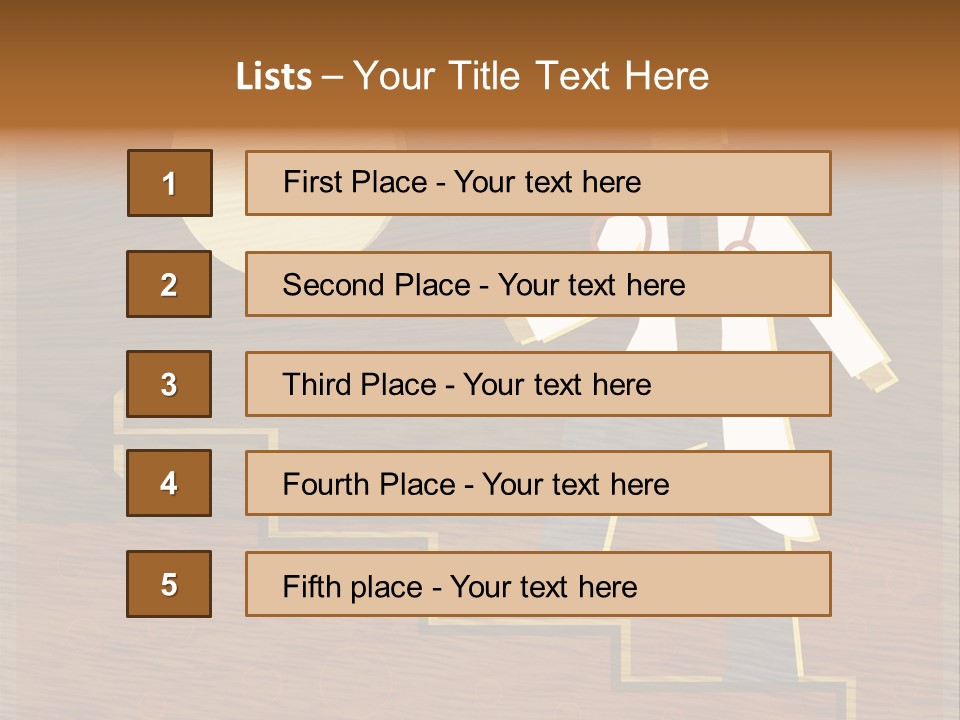 Improvement Direction White PowerPoint Template