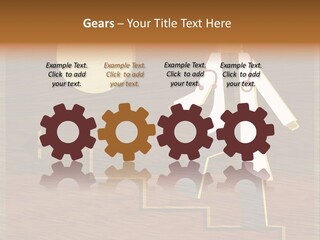 Improvement Direction White PowerPoint Template