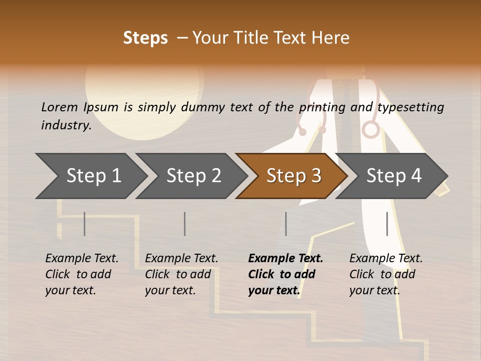 Improvement Direction White PowerPoint Template