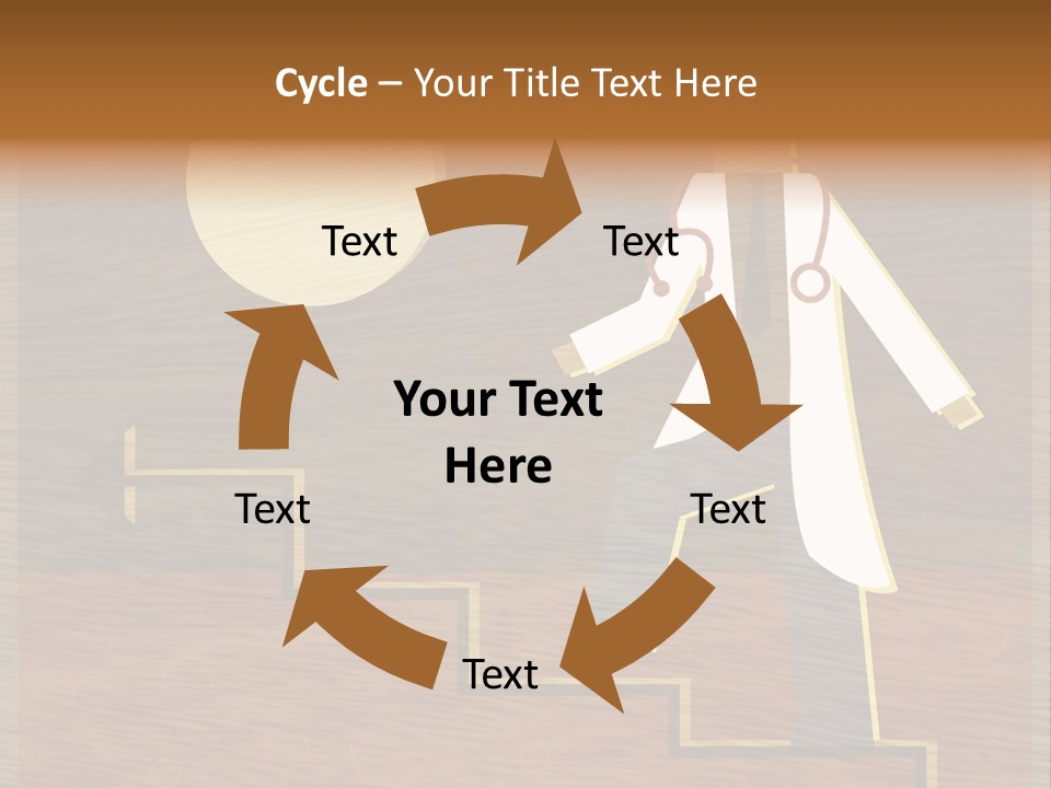 Improvement Direction White PowerPoint Template