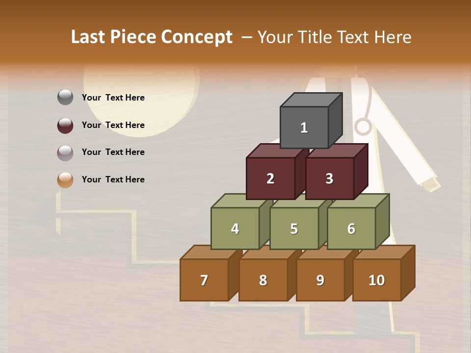 Improvement Direction White PowerPoint Template
