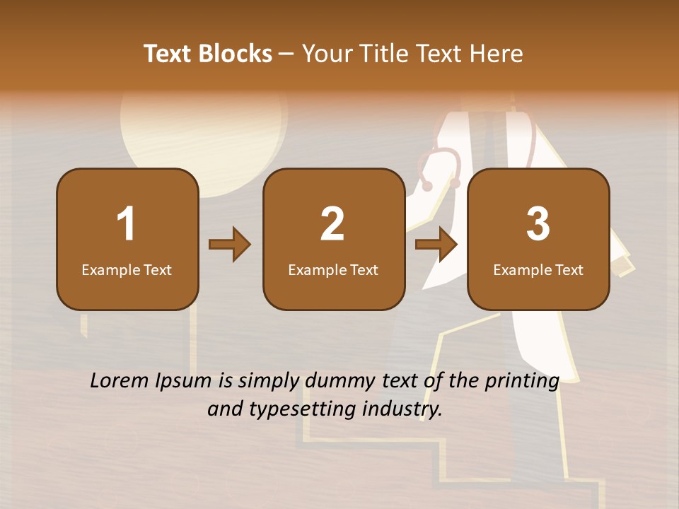 Improvement Direction White PowerPoint Template