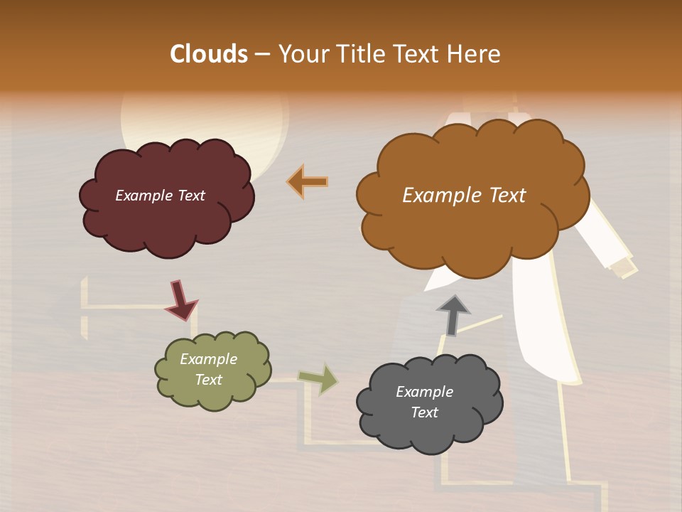 Improvement Direction White PowerPoint Template