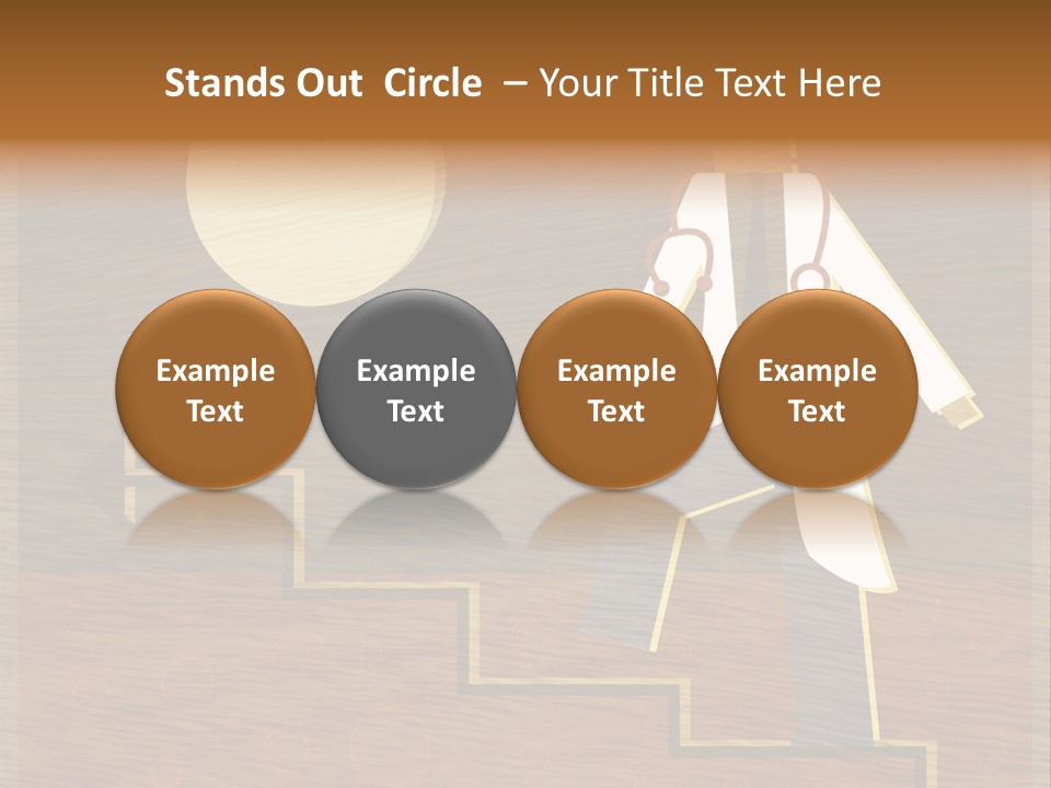 Improvement Direction White PowerPoint Template