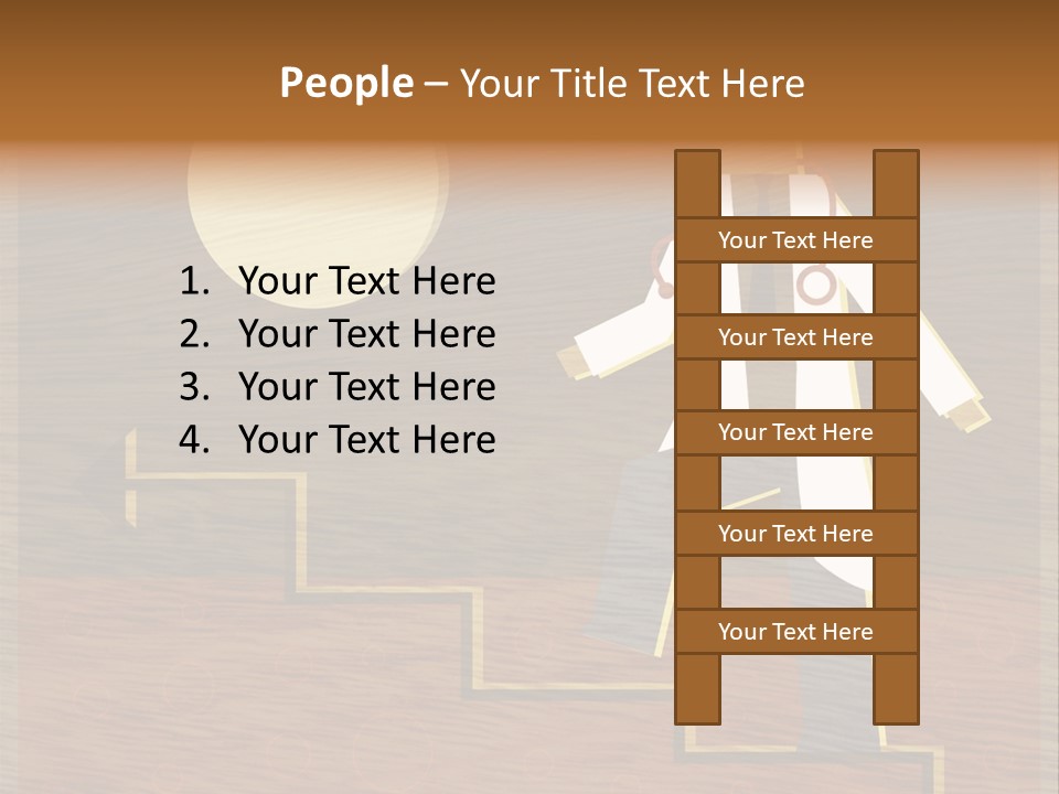 Improvement Direction White PowerPoint Template