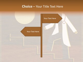 Improvement Direction White PowerPoint Template