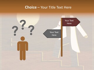 Improvement Direction White PowerPoint Template