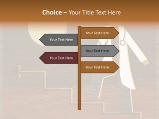 Improvement Direction White PowerPoint Template