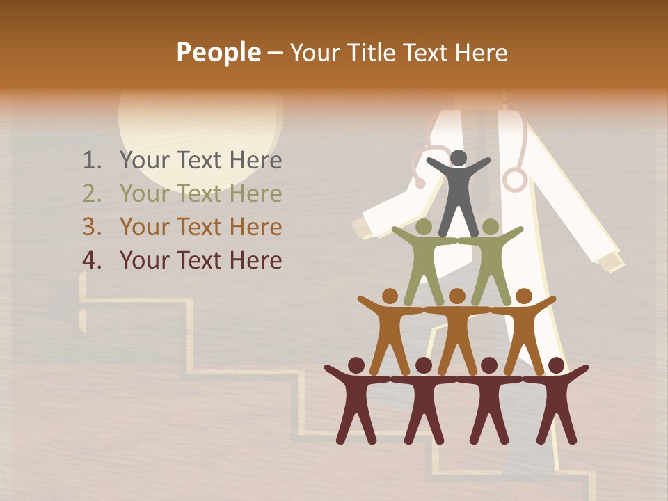 Improvement Direction White PowerPoint Template